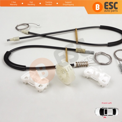 Power Window Regulator Repair Set Front Left Door for VW Sharan MK1 7M Seat Alhambra 7M 7V 1995-2010 Ford Galaxy MK1 1995-2006 7M0837461