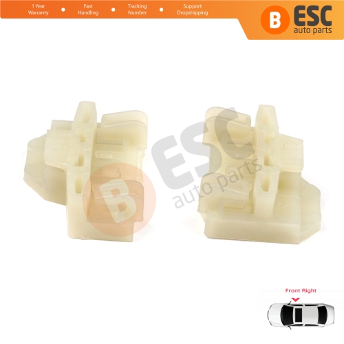 Window Regulator Repair Guide Clips Front Right for Audi A4 B5 VW Polo 6N Passat B5 3B Skoda Superb MK1 8D0837462
