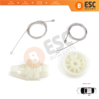 Power Window Regulator Repair Set Rear Left Door for Renault Scenic Grand Scenic MK2 JM0/1 2003-2009 4/5 Door 8200118856