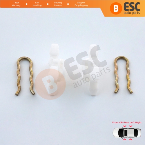 Window Regulator Sliding Pivot Clips For BMW E36 E92 E93 E34 E32 Z3 Z4 Volvo Passat B3 B4 Range Rover 2 LP P38A 51321938884 