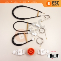 Window Regulator Repair Kit Front Left for Citroen Xsara N2 N0 1997-2010 Estate SW Coupe 9221H4