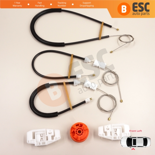 Window Regulator Repair Kit Front Left for Citroen Xsara N2 N0 1997-2010 Estate SW Coupe 9221H4