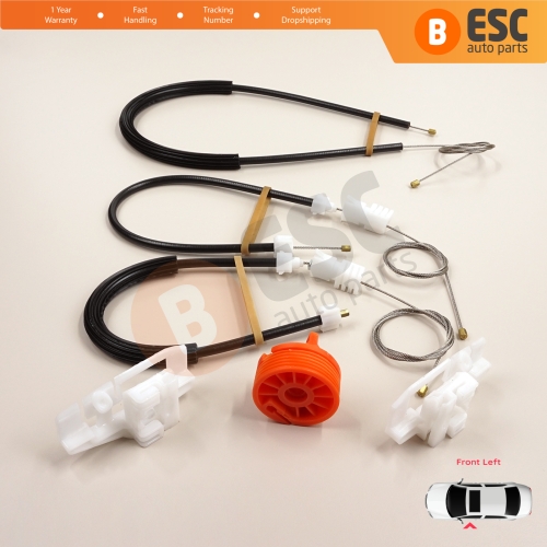 Window Regulator Repair Kit Front Left for Citroen Xsara N2 N0 1997-2010 Estate SW Coupe 9221H4