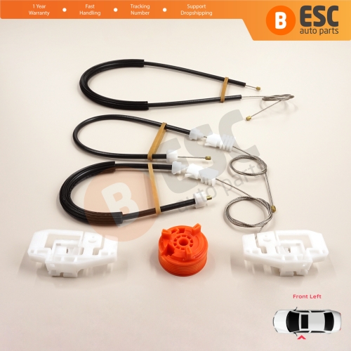 Window Regulator Repair Kit Front Left for Citroen Xsara N2 N0 1997-2010 Estate SW Coupe 9221H4