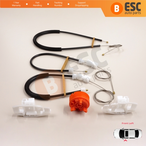 Window Regulator Repair Kit Front Left for Citroen Xsara N2 N0 1997-2010 Estate SW Coupe 9221H4