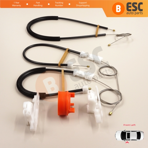 Window Regulator Repair Kit Front Left for Citroen Xsara N2 N0 1997-2010 Estate SW Coupe 9221H4