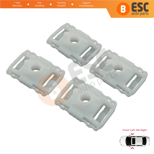 4 Pieces Scissors Style Window Regulator Sliding Pivot Guide Clips Set for Renault Fluence Megane MK3 Scenic Grand MK3