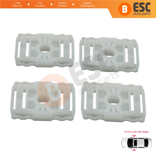 4 Pieces Scissors Style Window Regulator Sliding Pivot Guide Clips Set for Renault Fluence Megane MK3 Scenic Grand MK3