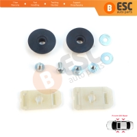 Window Regulator Glass Rail Mount Bracket Sash Clips Set for Mercedes C Class W203 S203 CL203 CLC 2037200114