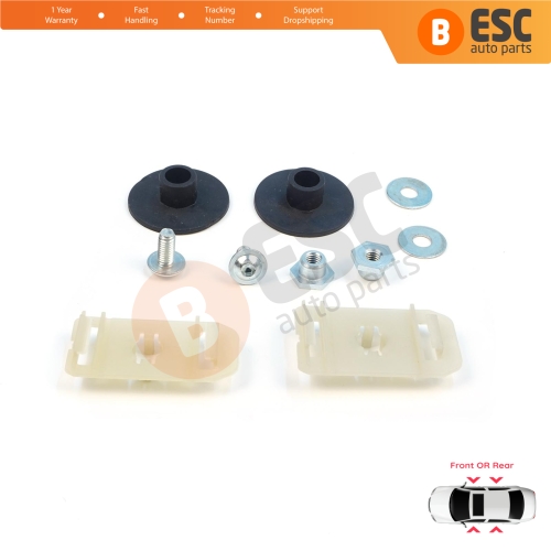 Window Regulator Glass Rail Mount Bracket Sash Clips Set for Mercedes C Class W203 S203 CL203 CLC 2037200114