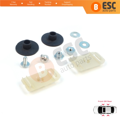 Window Regulator Glass Rail Mount Bracket Sash Clips Set for Mercedes C Class W203 S203 CL203 CLC 2037200114