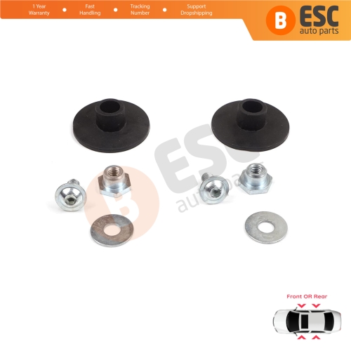 2 Sets Window Regulator Glass Rail Mount Bracket for Mercedes C Class W203 S203 CL203 CLC 2037200114