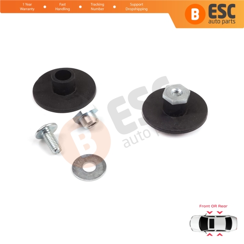 2 Sets Window Regulator Glass Rail Mount Bracket for Mercedes C Class W203 S203 CL203 CLC 2037200114