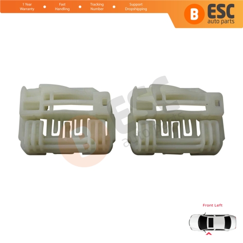 Window Regulator Repair Clips Front Left for Hyundai I30 MK1 FD 2007-2012 5-Door 824712L001