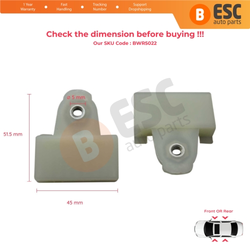 Door Window Glass Holder Connector Sash Clips For Pontiac Grand Am Sunfire 1995-2005 Oldsmobile Alero Cutlass MK6 Chevrolet Cavalier Malibu 22689012