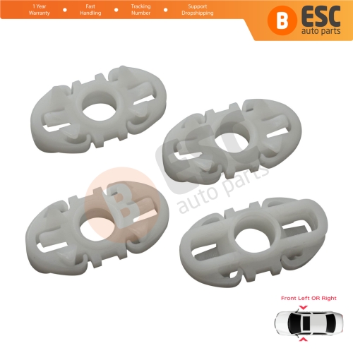 4 Pieces Window Regulator Sliding Pivot Guide Jaw Set for Ford Transit MK5 6 7 EY FY TT9 1994-2014