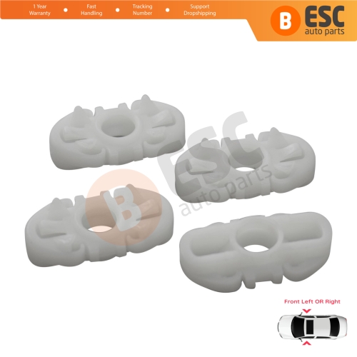 4 Pieces Window Regulator Sliding Pivot Guide Jaw Set for Ford Transit MK5 6 7 EY FY TT9 1994-2014