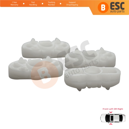 4 Pieces Window Regulator Sliding Pivot Guide Jaw Set for Ford Transit MK5 6 7 EY FY TT9 1994-2014