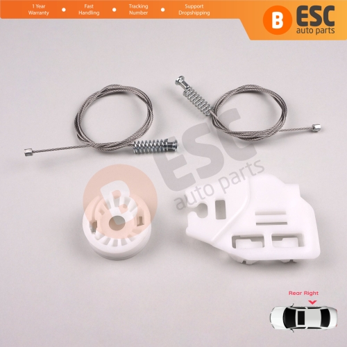Window Regulator Repair Kit Rear Right Door for BMW 3 Series E46 1998-2005 4/5 Door 51358212100