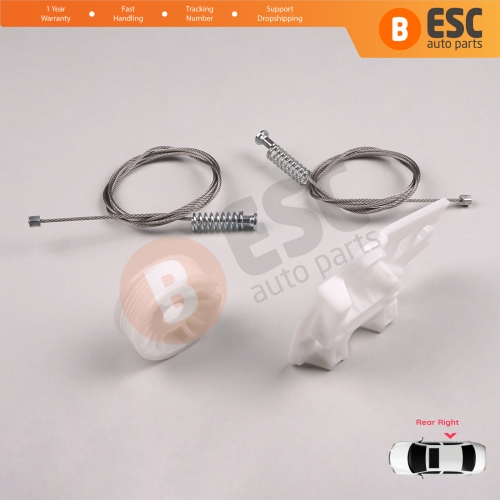 Window Regulator Repair Kit Rear Right Door for BMW 3 Series E46 1998-2005 4/5 Door 51358212100