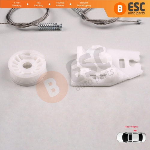 Window Regulator Repair Kit Rear Right Door for BMW 3 Series E46 1998-2005 4/5 Door 51358212100