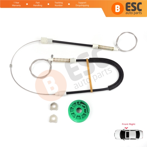 Window Regulator Repair Kit Front Right for Audi A6 C4 4A 1994-1998 100 C4 4A 4/5 Door 4A0837462