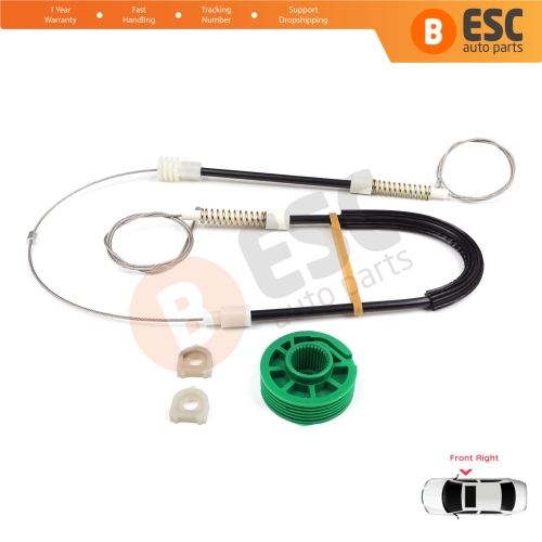 Window Regulator Repair Kit Front Right for Audi A6 C4 4A 1994-1998 100 C4 4A 4/5 Door 4A0837462