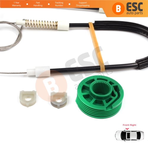 Window Regulator Repair Kit Front Right for Audi A6 C4 4A 1994-1998 100 C4 4A 4/5 Door 4A0837462