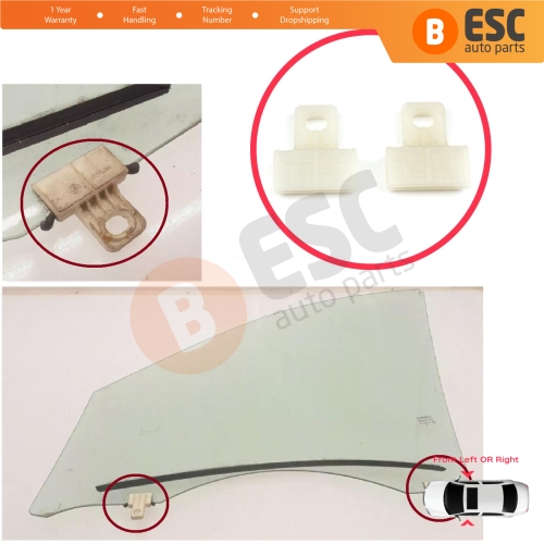 Front Left or Right Door Window Glass Holder Connector Sash Clips For Renault Megane MK3 BZ0/1 DZ0/1 KZ0/1 Fluence L3