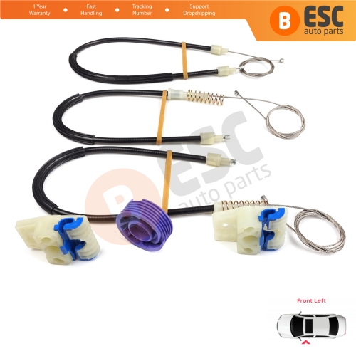 Window Regulator Repair Kit Front Left for VW Polo Vento MK5 6R 6C 61 2009-2022 4/5 Door 6R4837461