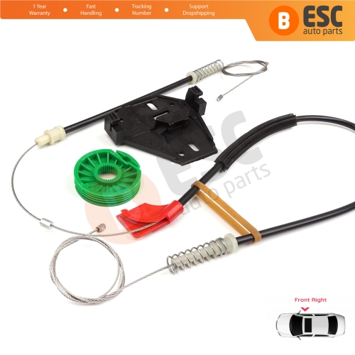 Window Regulator Repair Kit Front Right for VW Transporter T4 MK4 Eurovan Caravelle 1990-2003 7D0959802