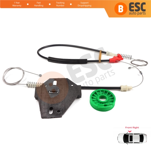 Window Regulator Repair Kit Front Right for VW Transporter T4 MK4 Eurovan Caravelle 1990-2003 7D0959802