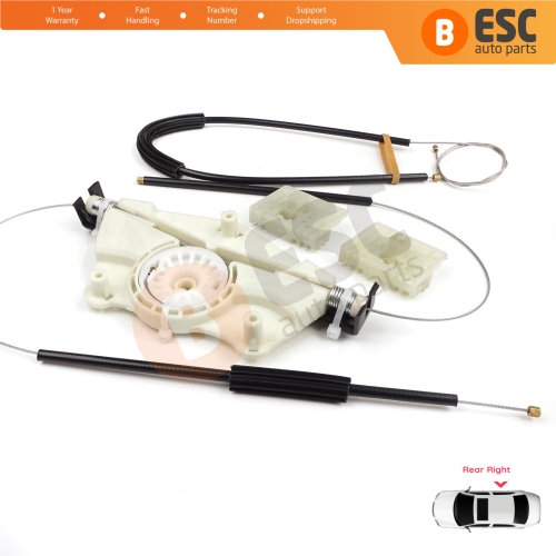 Power Window Regulator Repair Set Rear Right for VW Touareg MK1 7L Porsche Cayenne 9PA 955 957 2002-2010 7L0839462