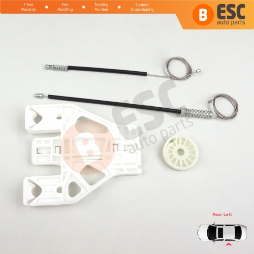 Window Regulator Repair Kit Rear Left for Audi A1 MK1 8X 2010-2019 5-Door Hatchback Sportback 8X4839461
