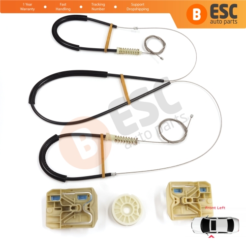 Window Regulator Repair Kit Front Left for Audi Q5 SQ5 8R 8RB 2008-2018 5-Door 8R0837461