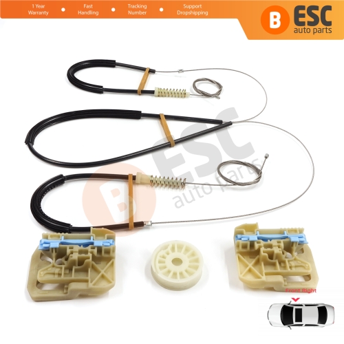 Window Regulator Repair Kit Front Right for Audi Q5 SQ5 8R 8RB 2008-2018 5-Door 8R0837462