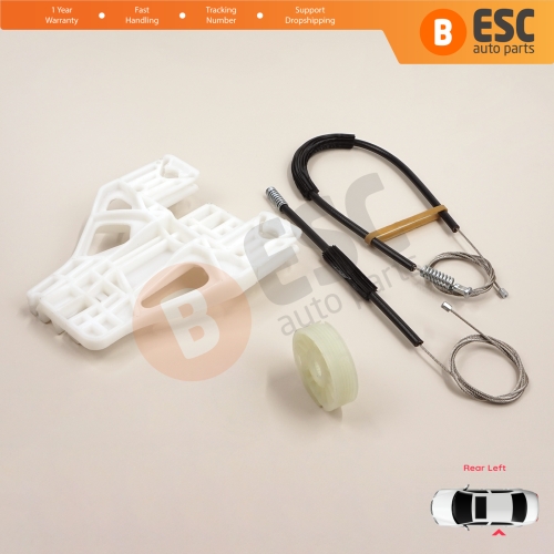 Window Regulator Repair Kit Rear Left for Audi Q5 SQ5 8R 8RB 2008-2018 5-Door 8R0839461