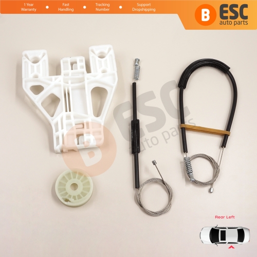 Window Regulator Repair Kit Rear Left for Audi Q5 SQ5 8R 8RB 2008-2018 5-Door 8R0839461