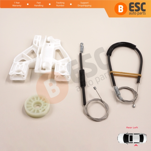 Window Regulator Repair Kit Rear Left for Audi Q5 SQ5 8R 8RB 2008-2018 5-Door 8R0839461