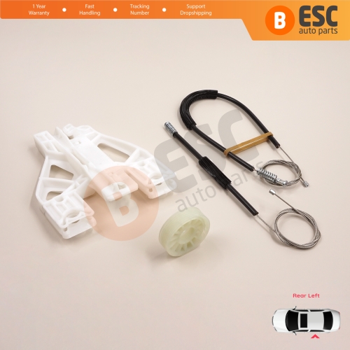 Window Regulator Repair Kit Rear Left for Audi Q5 SQ5 8R 8RB 2008-2018 5-Door 8R0839461