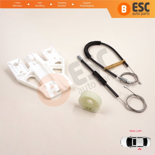 Window Regulator Repair Kit Rear Left for Audi Q5 SQ5 8R 8RB 2008-2018 5-Door 8R0839461