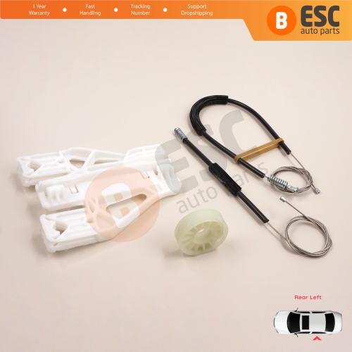 Window Regulator Repair Kit Rear Left for Audi Q5 SQ5 8R 8RB 2008-2018 5-Door 8R0839461