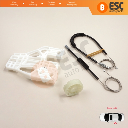 Window Regulator Repair Kit Rear Left for Audi Q5 SQ5 8R 8RB 2008-2018 5-Door 8R0839461