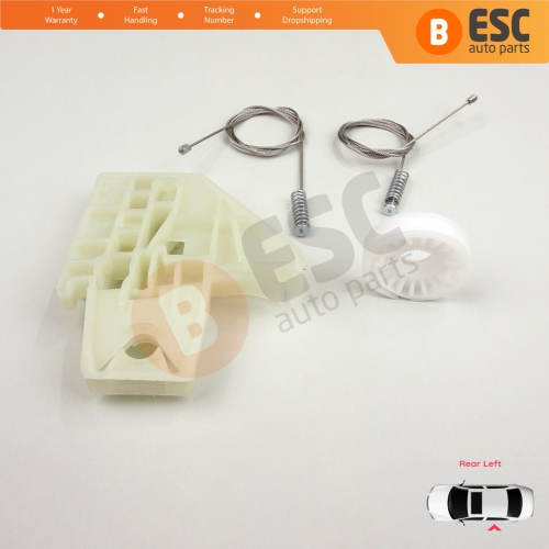 Power Window Regulator Repair Set Rear Left for Skoda Octavia MK2 A5 1Z3 1Z5 2004-2013 4/5-Door 1Z0839655