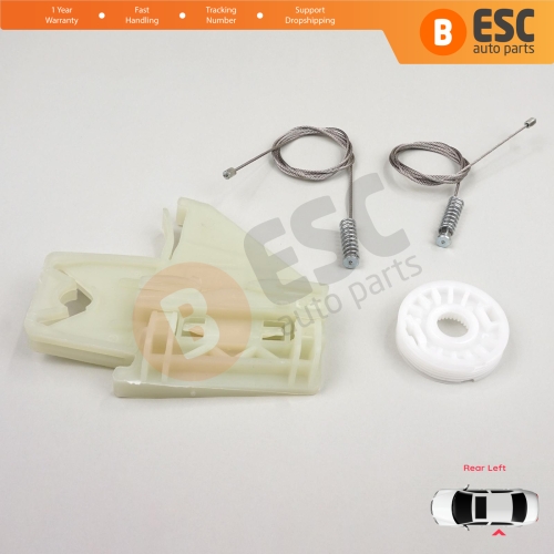 Power Window Regulator Repair Set Rear Left for Skoda Octavia MK2 A5 1Z3 1Z5 2004-2013 4/5-Door 1Z0839655