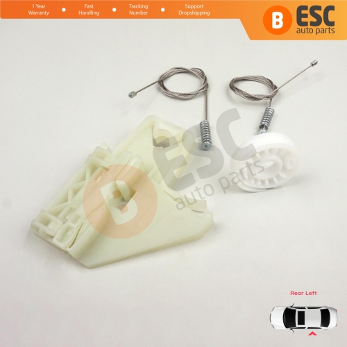 Power Window Regulator Repair Set Rear Left for Skoda Octavia MK2 A5 1Z3 1Z5 2004-2013 4/5-Door 1Z0839655