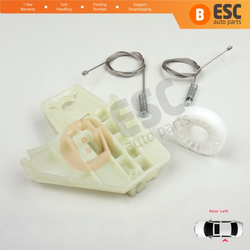 Power Window Regulator Repair Set Rear Left for Skoda Octavia MK2 A5 1Z3 1Z5 2004-2013 4/5-Door 1Z0839655