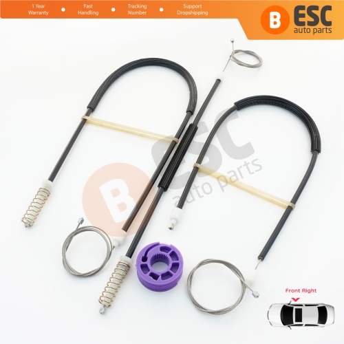 Power Window Regulator Repair Set Front Right Door for Seat Toledo MK3 5P2 2004-2009 Altea 5P1 XL 5P5 5P8 5P0837462