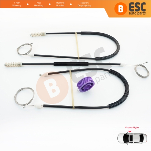 Power Window Regulator Repair Set Front Right Door for Seat Toledo MK3 5P2 2004-2009 Altea 5P1 XL 5P5 5P8 5P0837462