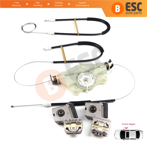 Window Regulator Repair Metal Kit Front Right Door for VW Golf MK4 Jetta Bora A4 1J 4/5 Door 1JM898462